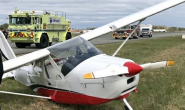 Tecnam P92 Eaglet aircraft with broken landing gear made a safe landing at the Hanover County Airport.